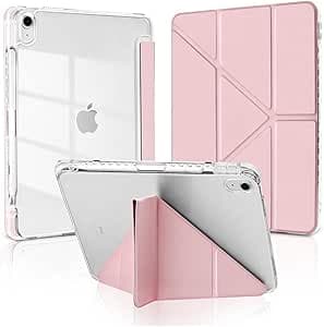 Case for iPad (A16) 11th 11" 2025 Gen iPad 11 Case/Case For iPad 10th Gen Case 2022 iPad 10 Case 8 Mutil Angles Folding Auto Wake/Sleep Smart Cover for 11" iPad 11th /10.9"iPad 10th Gen 2022- Pink