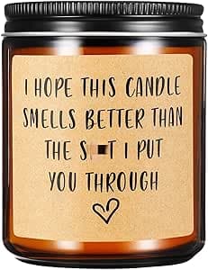 for Mum From Daughter, Son - Best Mother's Day Birthday Valentine's Present - Scented Candle (English Pear & Freesia)