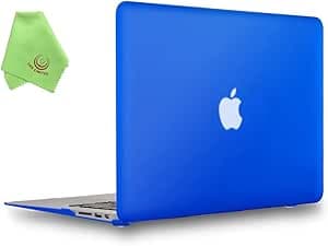UESWILL Smooth Touch Matte Hard Shell Case Cover Compatible with MacBook Air 11 inch (Model: A1370 / A1465) + Microfibre Cleaning Cloth, Royal Blue