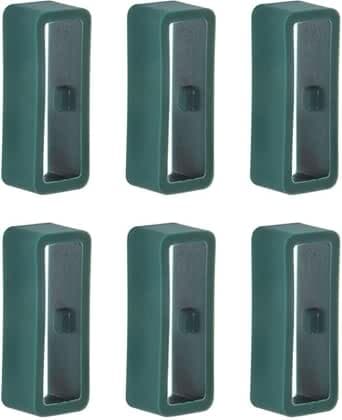 6pcs Replacement Rubber Buckle for Garmin Forerunner 245/645/Vivomove HR/Vivoactive 3 20mm Watch Band