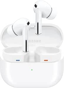 SAMSUNG Galaxy Buds 3 Pro AI True Wireless Bluetooth Earbuds, Noise Cancelling, Sound Optimization, Real-Time Interpreter, Redesigned Latin American Version (White) (Renewed)
