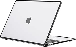 BuleSwan New Upgraded MacBook Air 13 inch Case 2021 2020 M1 A2337 A2179 A1932, Anti-Cracking and Anti-Fingerprint Hard Shell Case, TPU+PC, Matte Surface, Clear