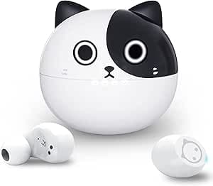 Wireless Earbuds,Cartoon Wireless Bluetooth 5.0 Headset Built-in Mic,Cute Panda Earbuds,IPX5 Waterproof Headphones,Wireless Sports Earphones,36H Playtime HiFi Stereo Deep Bass Earbuds