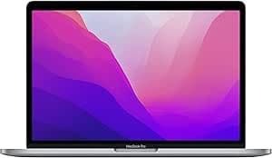 Apple 2022 MacBook Pro laptop with M2 chip: 13-inch Retina display, 8GB RAM, 512GB SSD storage, FaceTime HD camera. Works with iPhone and iPad; Space Grey; English (Renewed)