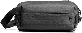 tomtoc Compact EDC Sling Bag, Minimalist Chest Shoulder Backpack Crossbody Bag for Men Women, Lightweight Carry Casual Bag