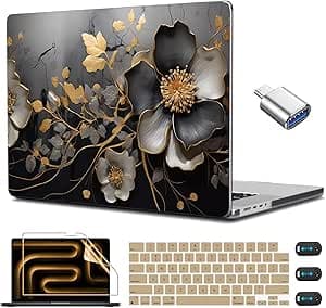 CISSOOK for MacBook Pro 14 inch Case 2025-2021 Release M5 A3434 M4 A3401 A3112 A3185 M3 A2918 A2992 M2 A2779 M1 A2442, 14 in Plastic Hard Shell & Keyboard Cover, Abstract Oil Painting