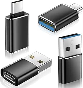 𝟒𝐏𝐚𝐜𝐤 𝐔𝐩𝐠𝐫𝐚𝐝𝐞𝐝 for USB to USB C Adapter with USB C Male to USB 3.0 Female OTG Converter for Apple Watch Ultra 8 9,iPhone 16 15 14 13 Pro Max,Samsung S24,Nintendo Switch,AirPods,iPad