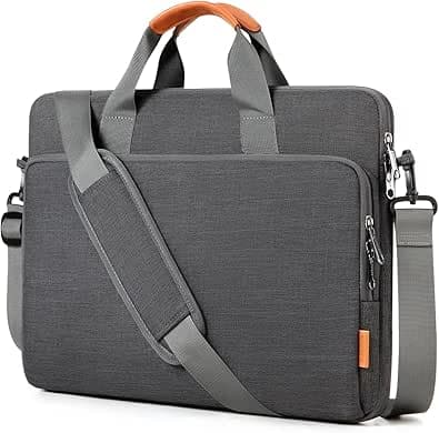 13-17 inch Laptop Computer PC Shoulder Bag Carrying Case, Water-Repellent Fabric Briefcase